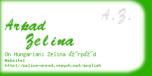 arpad zelina business card